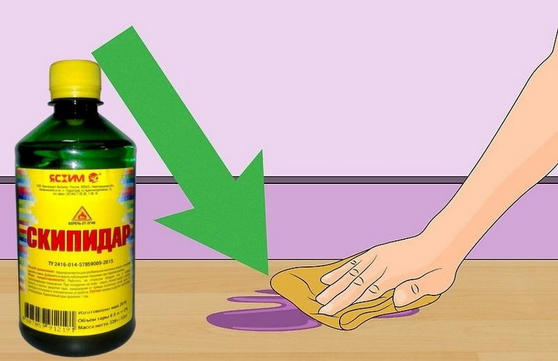 Как убрать краску с ламината